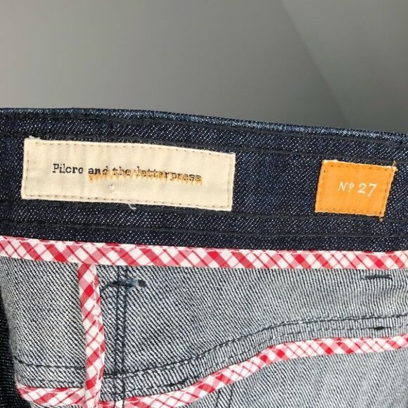 ANTHRO Pilcro & the Letterpress Denim  Pencil Skirt Size 27 - Picture 5 of 6